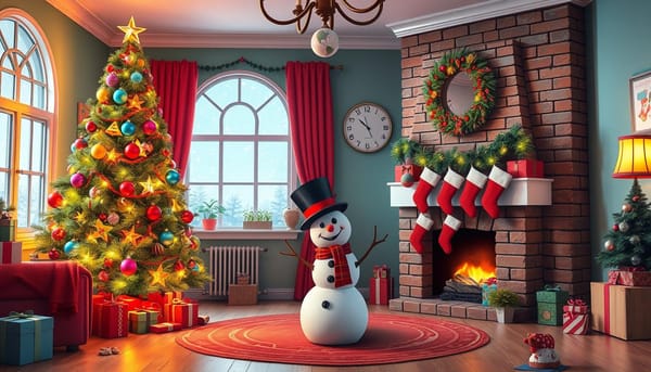 funny christmas zoom background